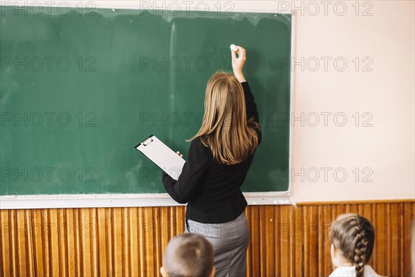 Teacher writing board