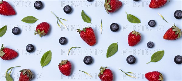 Arrangement delicious ripe produces