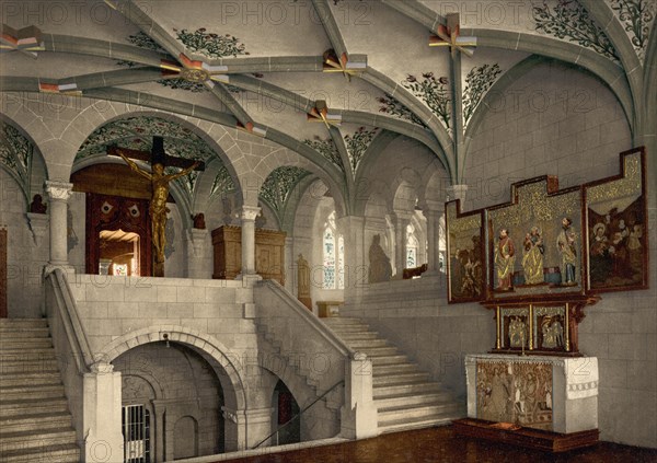 Staircase from the lower chapel to the cloister