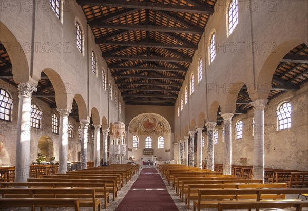 Interior of the Basilica di Sant Eufemia