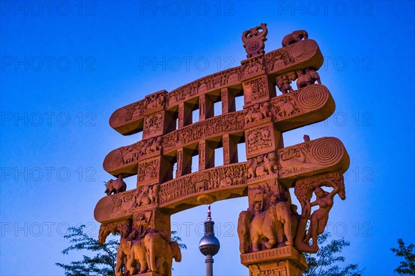 Replica of the Sanchi Gate at the Humboldt Forum