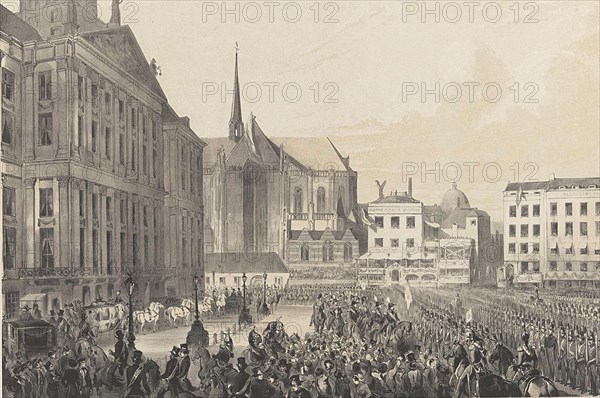 Arrival of His Majesty King William III at Dam Square