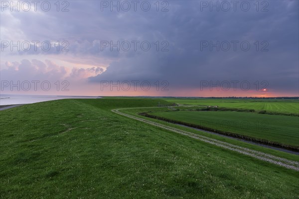 Sunset on the North Sea island of Terschelling