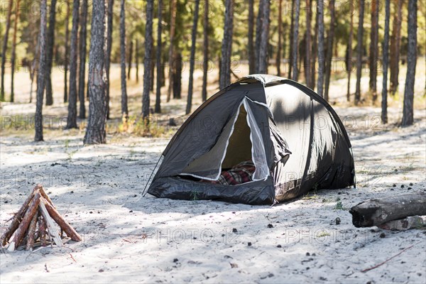 Campfire tent nature