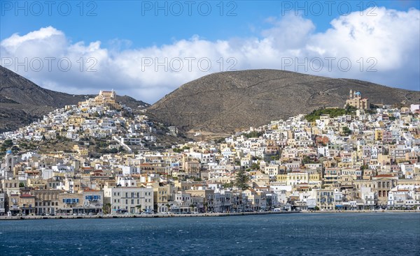 View of the town of Ermoupoli