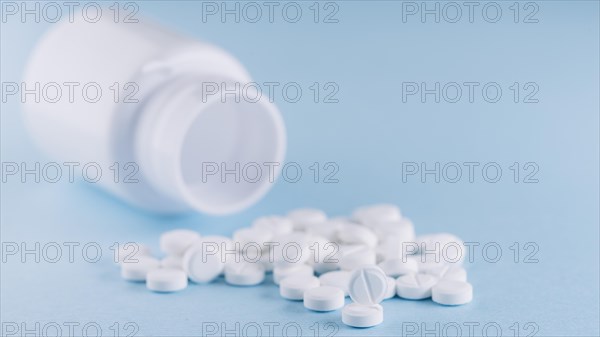 White pills plastic bottle