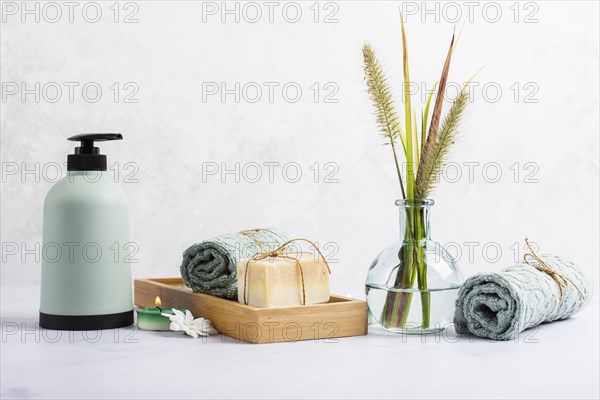 Assortment bath concept with soap towel box