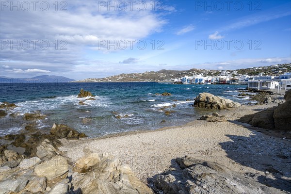 Beach with sand and rocks