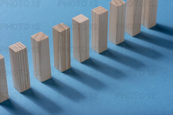 High angle domino pieces