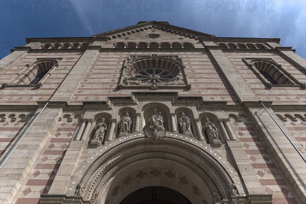 Main facade of Speyer Cathedral St Mary and St Stephen