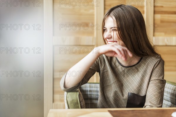 Young woman laughing