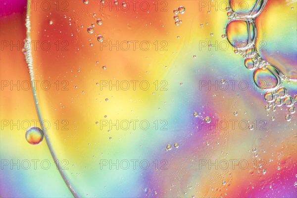Different rainbow abstract bubbles texture