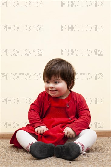 Happy child with down syndrome