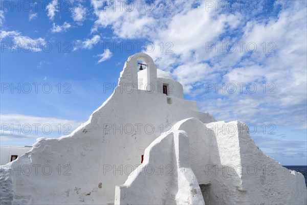 White Cycladic Greek Orthodox Church