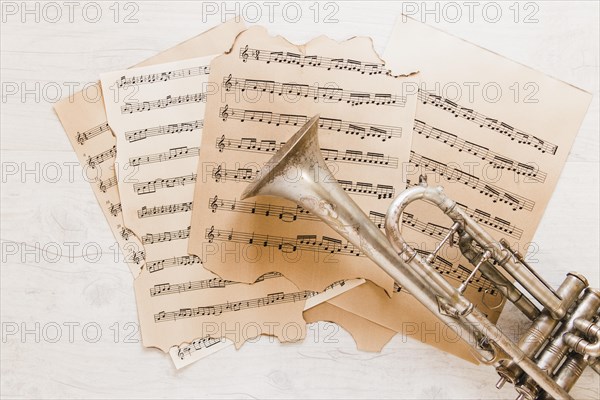 Brass trumpet sheet music
