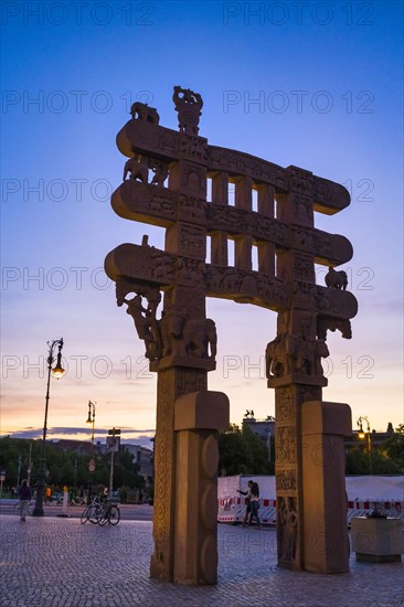 Replica of the Sanchi Gate at the Humboldt Forum