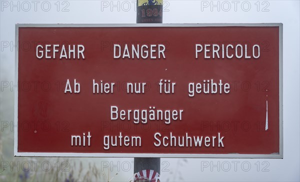 Warning sign