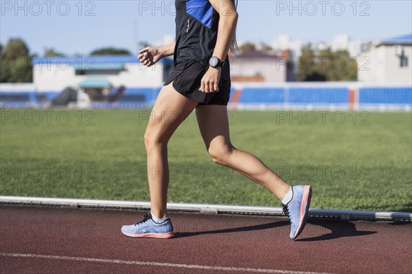 Sportive running marathon stadium