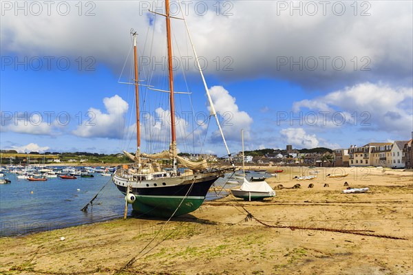 Two-master at anchor