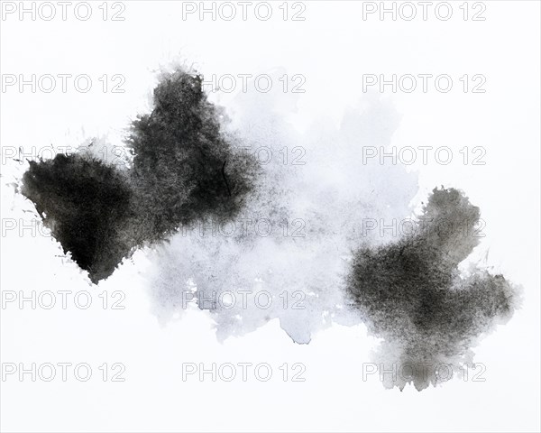 Abstract design black grey stain