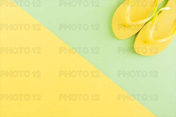 Flip flops multicolored background