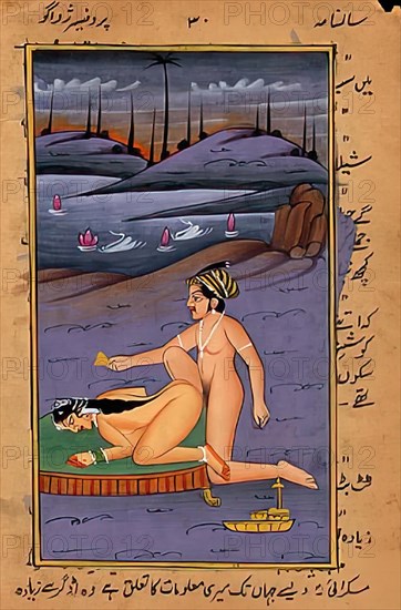 Depiction of an erotic scene