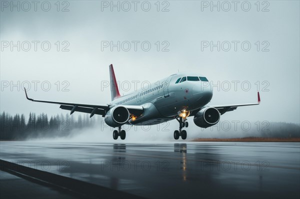 Taking-off aircraft