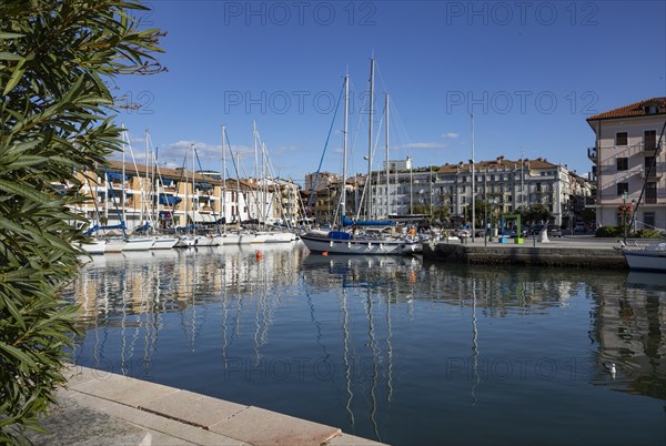 Porto Mandracchio marina in the old town of Grado