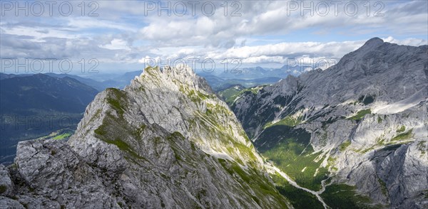 View from the summit of the Suedliche Riffelspitze