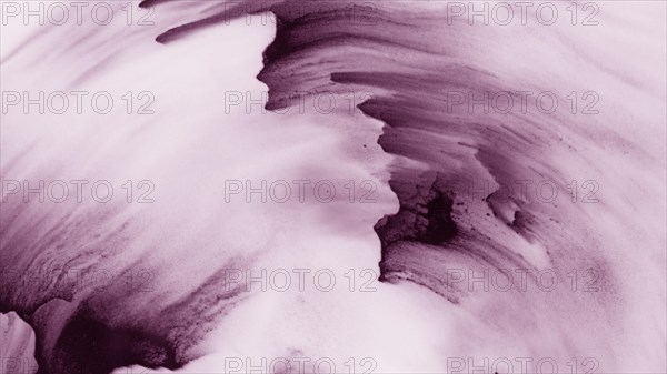 Creative violet color hand drawn brush strokes white canvas