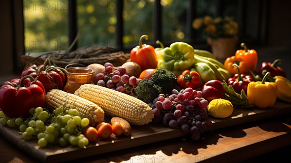 Collection of delicious ripe gourds