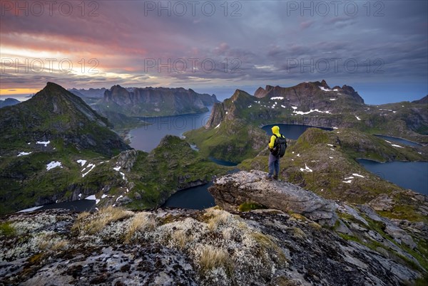 Climber on a rock