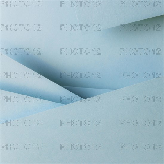 Blue color papers geometry composition banner background