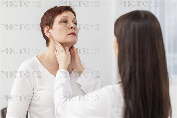 Woman getting medical consultation