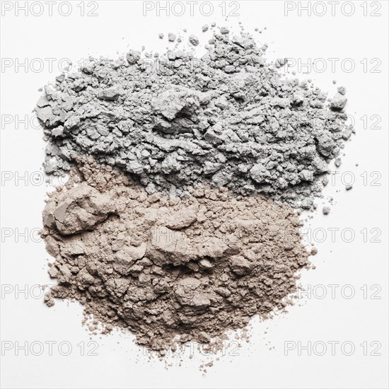 Top view clay powder