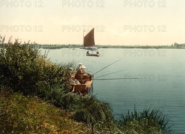 Anglers at Bartom Broad