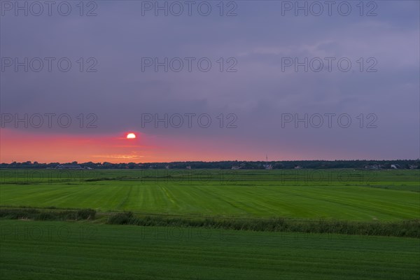 Sunset on the North Sea island of Terschelling