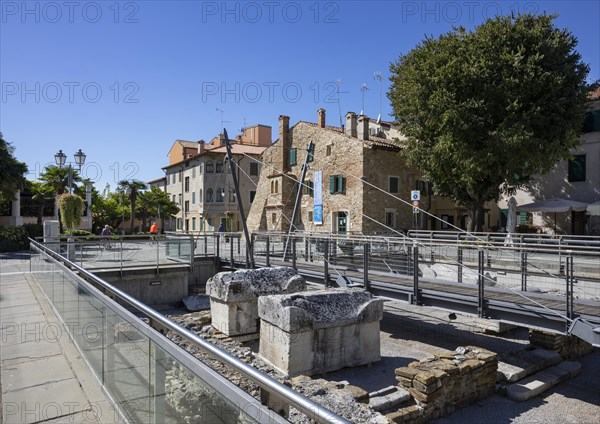 Archaeological remains of the Basilica della Corte in Piazza Biagio Marin