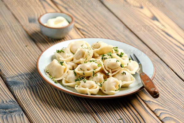 Classic dumplings stuffed with pork meat