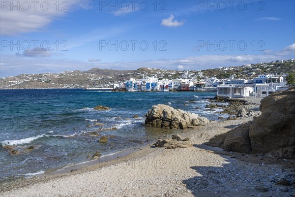 Beach with sand and rocks