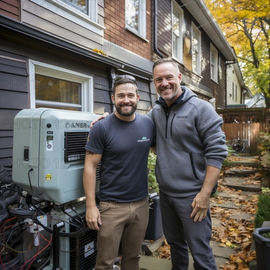 Handyman install a heat pump