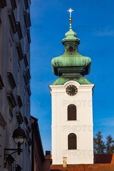 Church of the Assumption in the historic old town of Ceske Budejovice