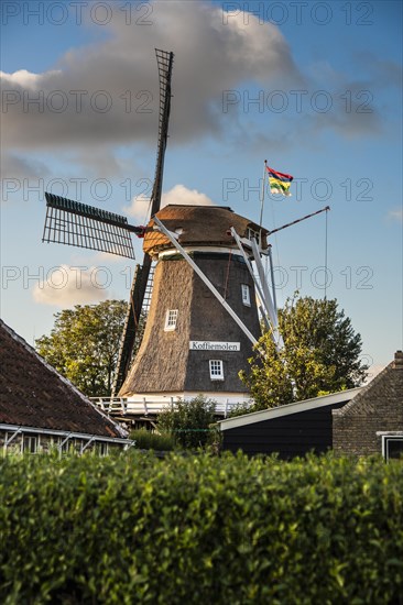 Mill in Formerum on the North Sea island of Terschelling