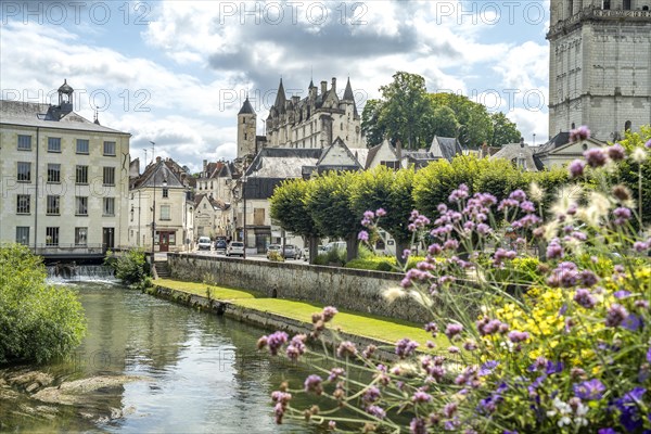 City view with river Indre