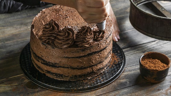 Delicious chocolate cake