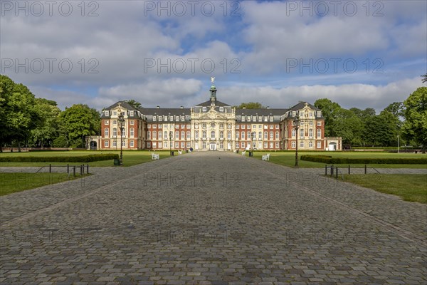 Muenster Prince-Bishop's Palace in Baroque style