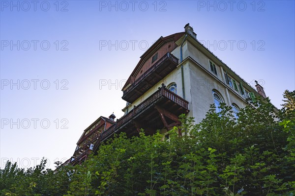 Partial view of spa hotel Semmering