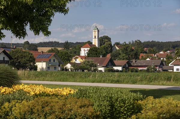 View from the spa gardens to the Maria Himmelfahrt parish church