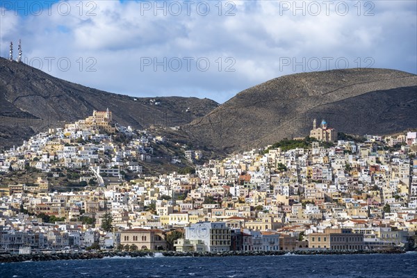 View of the town of Ermoupoli