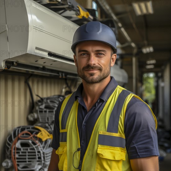 Handyman install a heat pump